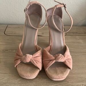 Joie Nabila Velvet Platform Heel Sandal, 40 (U.S. 10), Pink